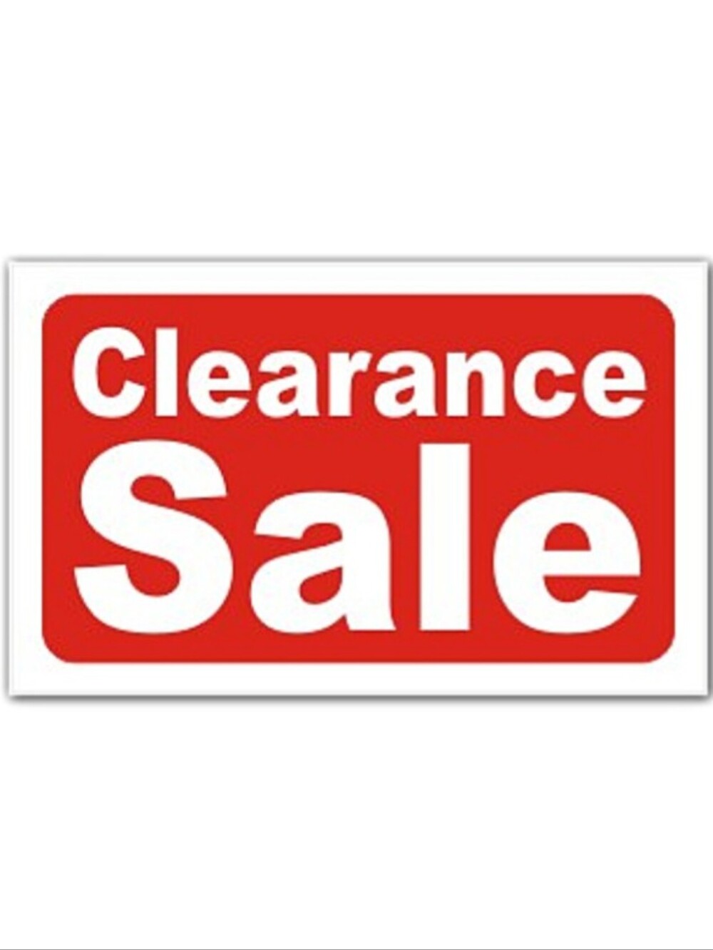 CLEARANCE SALE